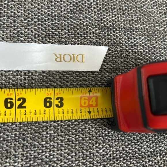 Dior Logo White Authentic Ribbon 64 Inch New - Picture 10 of 10